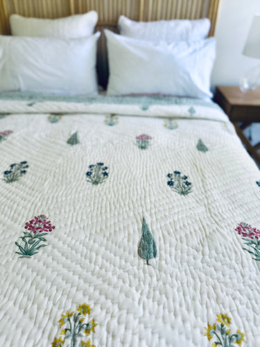 Nisha Cotton Filled Quilt  ~ Queen