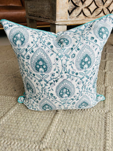 Krishan ~ Block Printed Cushion Piped Edges