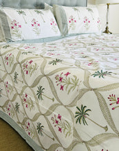 Load image into Gallery viewer, Summer Bedcover Set ~ Kashvi Palm (QUEEN | KING)