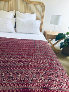 Garima Ajrakh Kantha Quilt ~ Queen | King