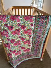 Load image into Gallery viewer, Cot Quilt | Pink Jasmina