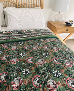 Farida Cotton Filled Quilt  ~ King Single