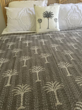 Load image into Gallery viewer, Chai Imperial Palm Kantha Quilt | King ~ Single