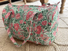Load image into Gallery viewer, Pink Lotus Weekender ~ Duffel Bag