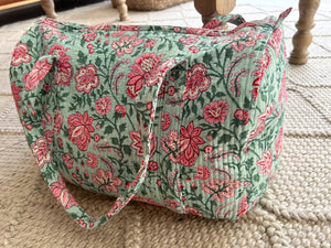 Pink Lotus Weekender ~ Duffel Bag