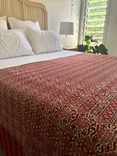 Load image into Gallery viewer, Garima Ajrakh Kantha Quilt ~ Queen | King