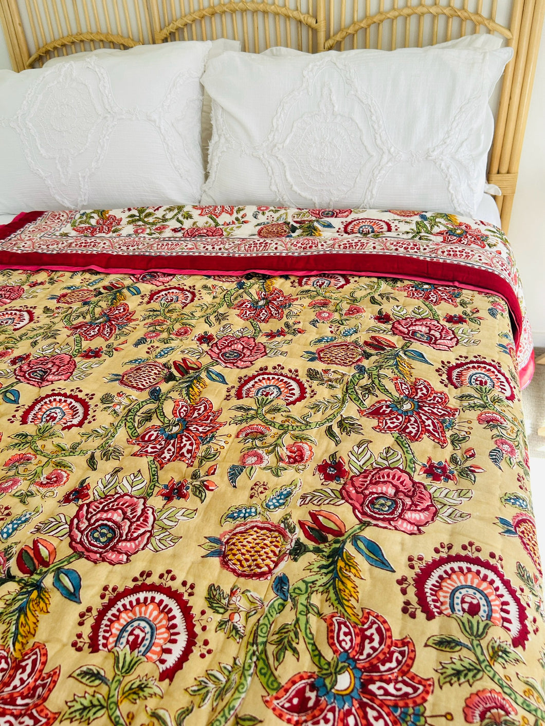 Malini Cotton Filled Quilt  ~ King Single