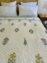 Load image into Gallery viewer, Nisha Cotton Filled Quilt  ~ Queen