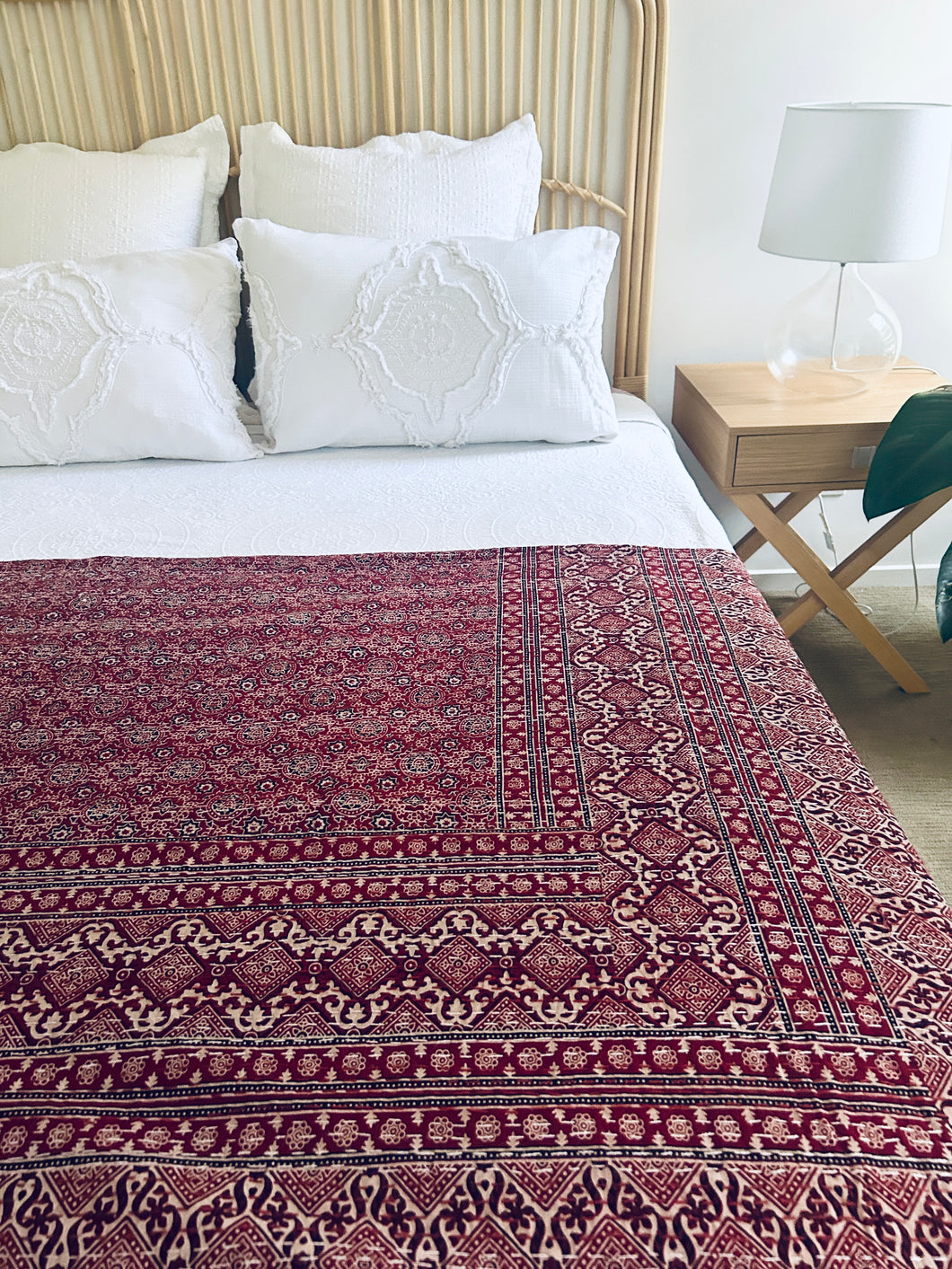 Garima Ajrakh Kantha Quilt ~ Queen | King