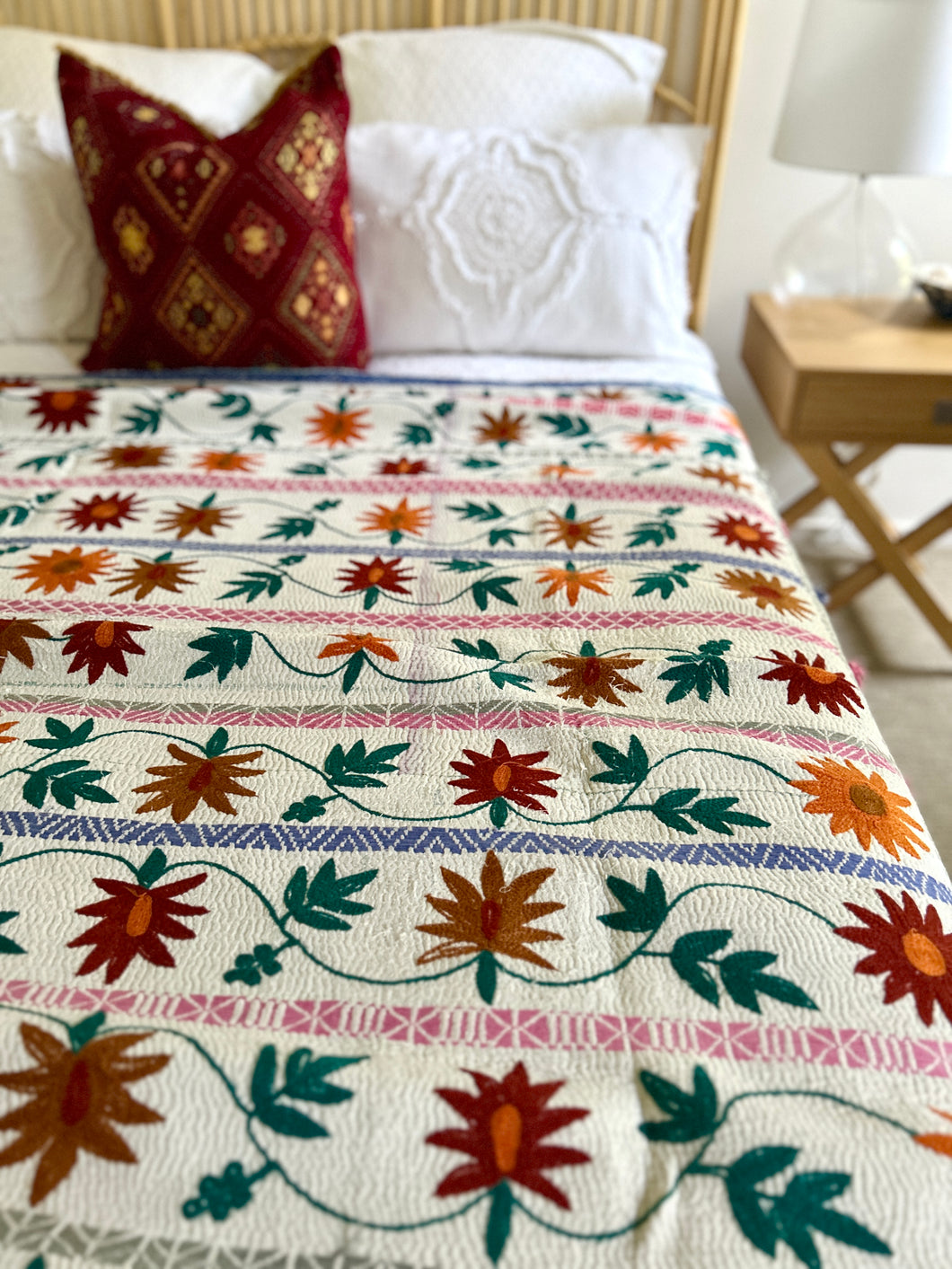 Vintage Kantha Throw ~ Tulsi