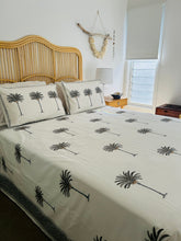 Load image into Gallery viewer, Summer Bedcover Set ~ Imperial Grey Palm | (Queen ~ King)