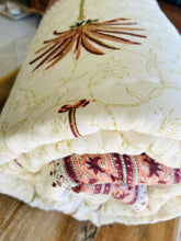 Load image into Gallery viewer, Earth Pink Palm  Cotton Filled Quilt  ~ Queen/King (Limited Edition)