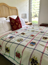 Load image into Gallery viewer, Vintage Kantha Throw ~ Tulaja