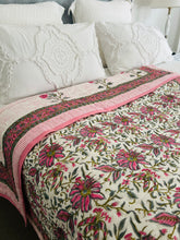 Load image into Gallery viewer, Jasmine Cotton Filled Quilt  ~ King Single