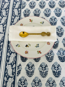 Anaya Indigo & White Tablecloth  (10~12 Seater)