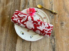 Load image into Gallery viewer, Napkin - Saira Red Floral