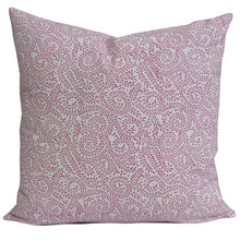 Load image into Gallery viewer, Pink Jasmine ~ Block Printed Cushion