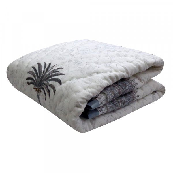 Cot Quilt ~ Cocos Grey Palm