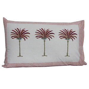 Pillowcase Set ~ Pink Imperial Palm