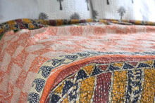 Load image into Gallery viewer, Aadvika Vintage Kantha Quilt | (QUEEN-KING)