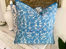Load image into Gallery viewer, Shaira ~ Block Printed Cushion Piped Edges