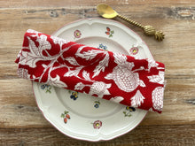 Load image into Gallery viewer, Napkin - Saira Red Floral