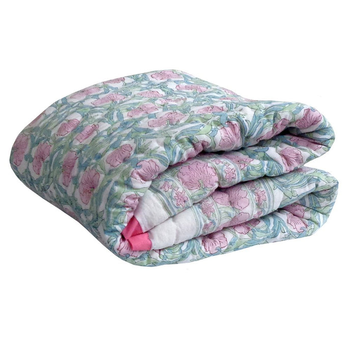 Cot Quilt | Pink Lotus