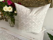 Load image into Gallery viewer, Morocco Grey ~ Block Printed Cushion