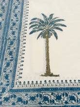 Load image into Gallery viewer, Imperial Blue Palm ~ Tablecloth (10~12 Seater)