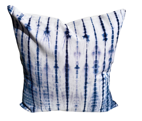 Indigo Shibori ~ Block Printed Cushion