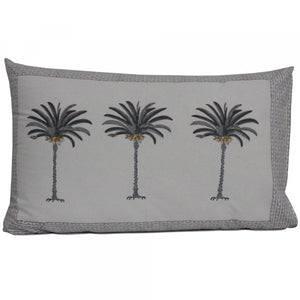 Pillowcase Set - Grey Imperial Palm